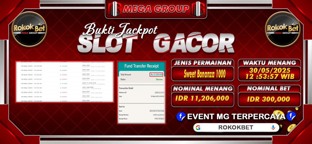 Bukti JP situs Rokokbet hari Jumat, 30 Mei 2025