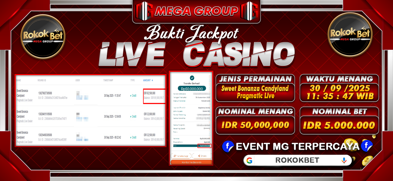 Bukti JP situs Rokokbet hari Selasa, 30 September 2025
