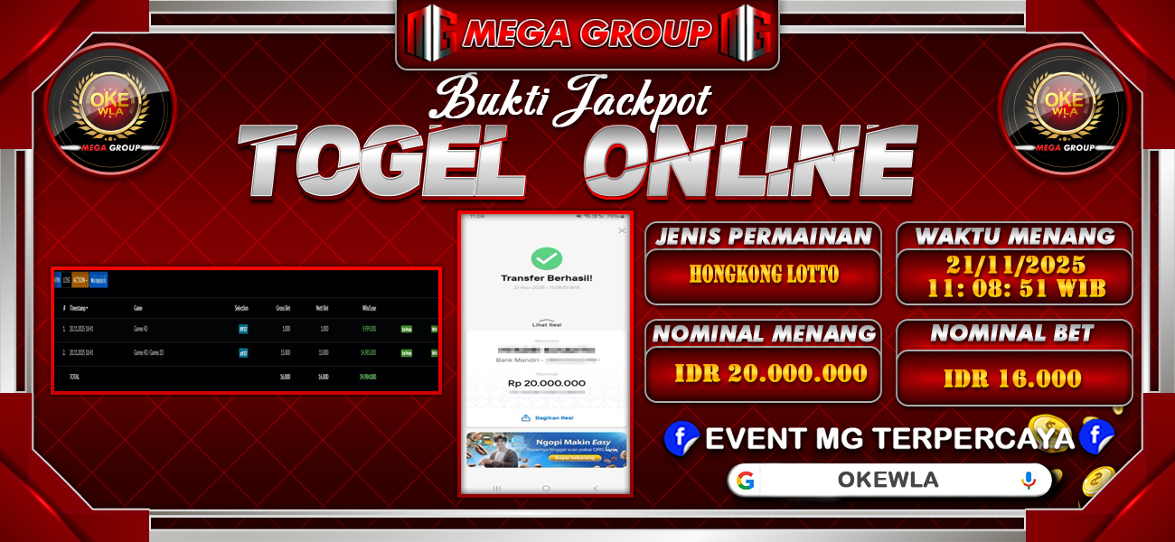 Bukti JP situs Shiowla hari Jumat, 21 November 2025