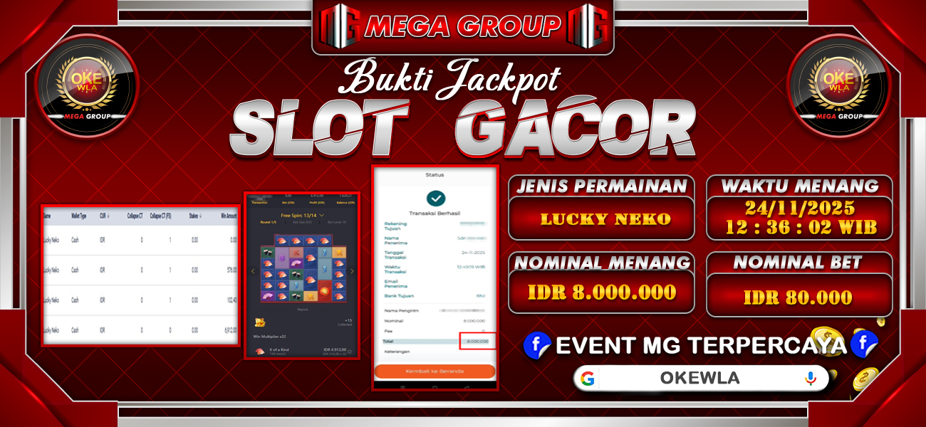 Bukti JP situs Okewla hari Selasa, 25 November 2025