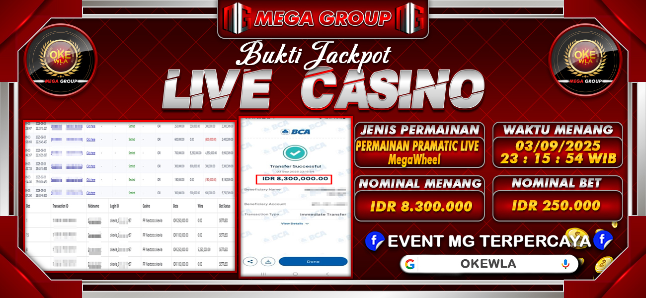 Bukti JP situs Okewla hari Kamis, 04 September 2025